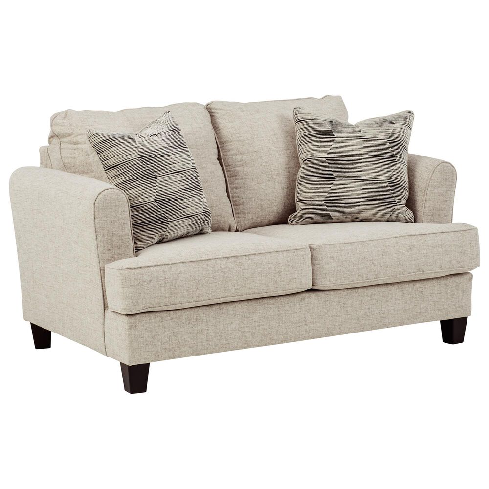 Signature Design by Ashley Callisburg Stationary Loveseat in Linen, , large