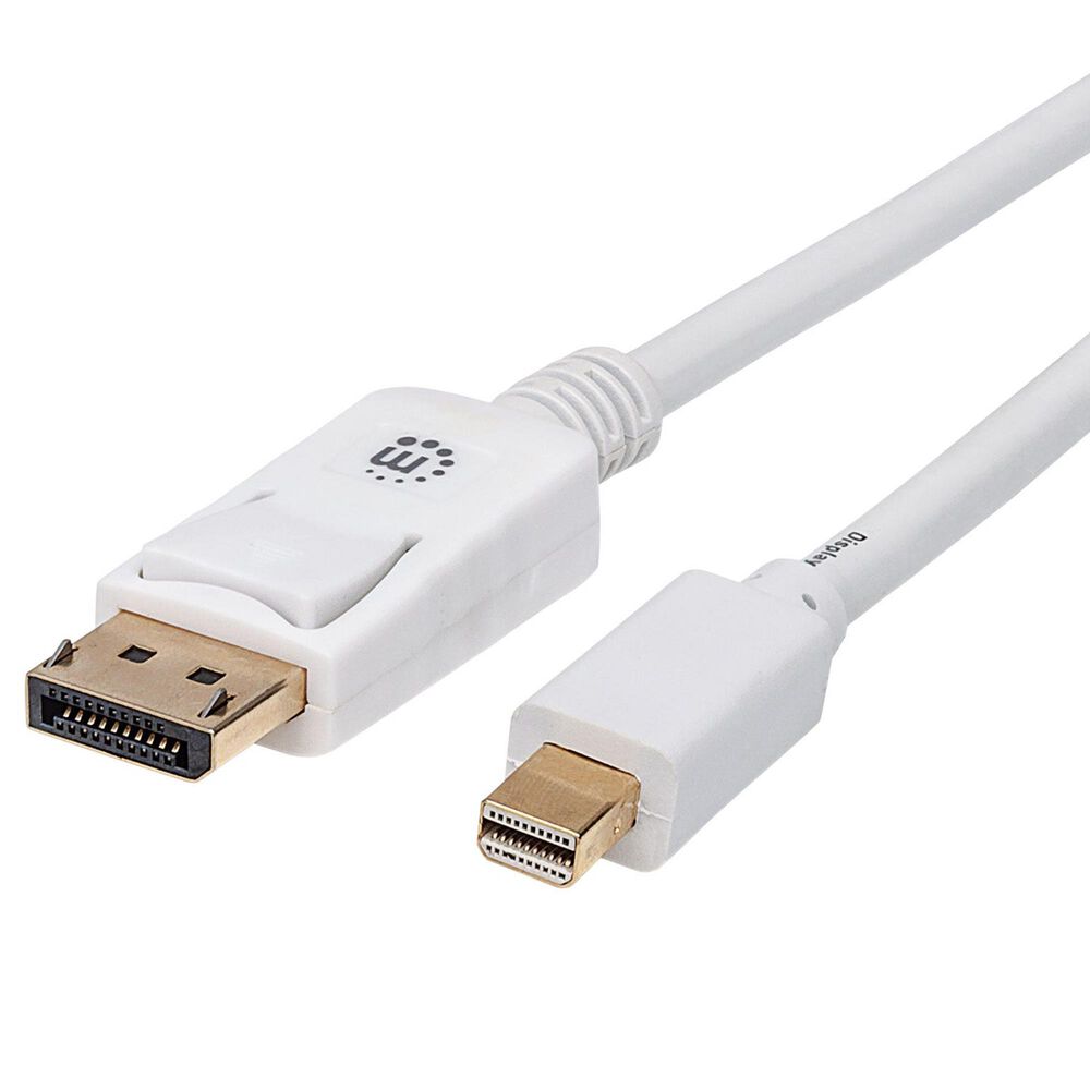 Manhattan Mini DisplayPort Monitor Cable in White, , large