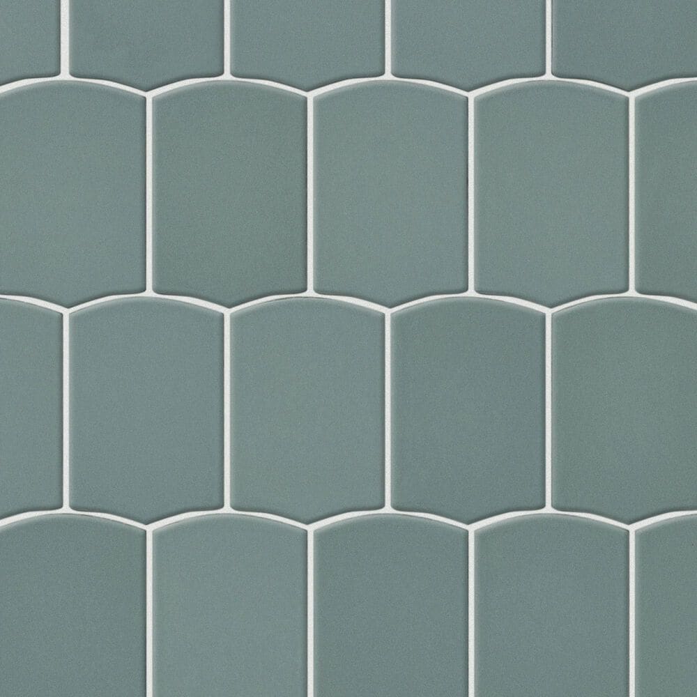 Shaw Embrace Mist 10" x 10.75" Glass Mosaic Sheet, , large