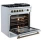 Forno Giovanni 30" Freestanding Gas Range in White, , large