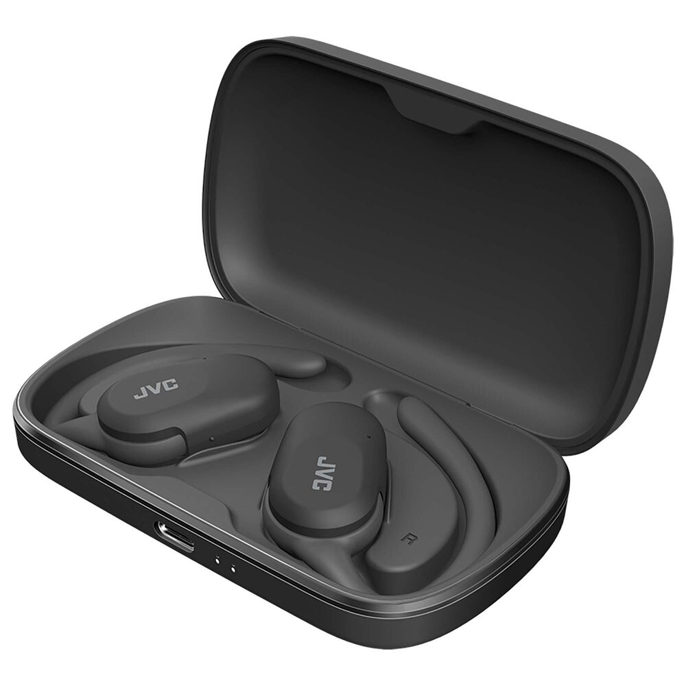 JVC Nearphones Open-Ear True Wireless Earbuds in Black, , large