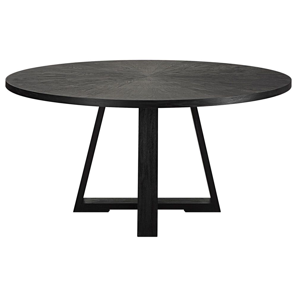 Uttermost Gidran Dining Table in Charcoal Black - Table Only, , large