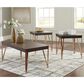 Ashley Bandyn 3-Piece Occasional Table Set in Dark Brown and Goldtone, , large