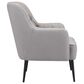 Zuo Modern Tasmania Accent Chair in Gray and Black, , large