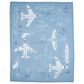 Lambs and Ivy Little Aviator 3-Piece Crib Bedding Set in Blue and White, , large