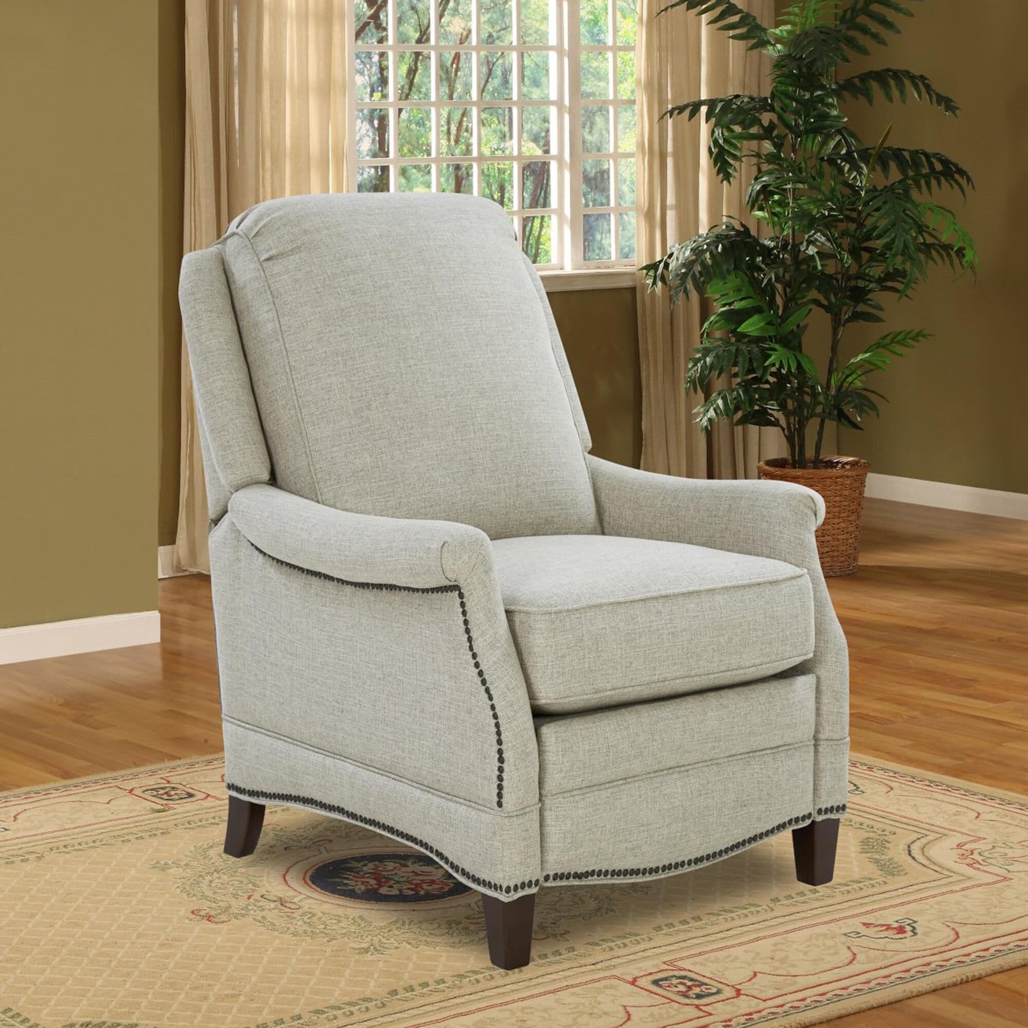 Barcalounger Ashebrooke Push Back Recliner in Linen Gray NFM