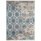 Nourison Karma KRM05 9"3" x 12"9" Blue and Ivory Area Rug, , large