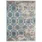 Nourison Karma KRM05 9"3" x 12"9" Blue and Ivory Area Rug, , large