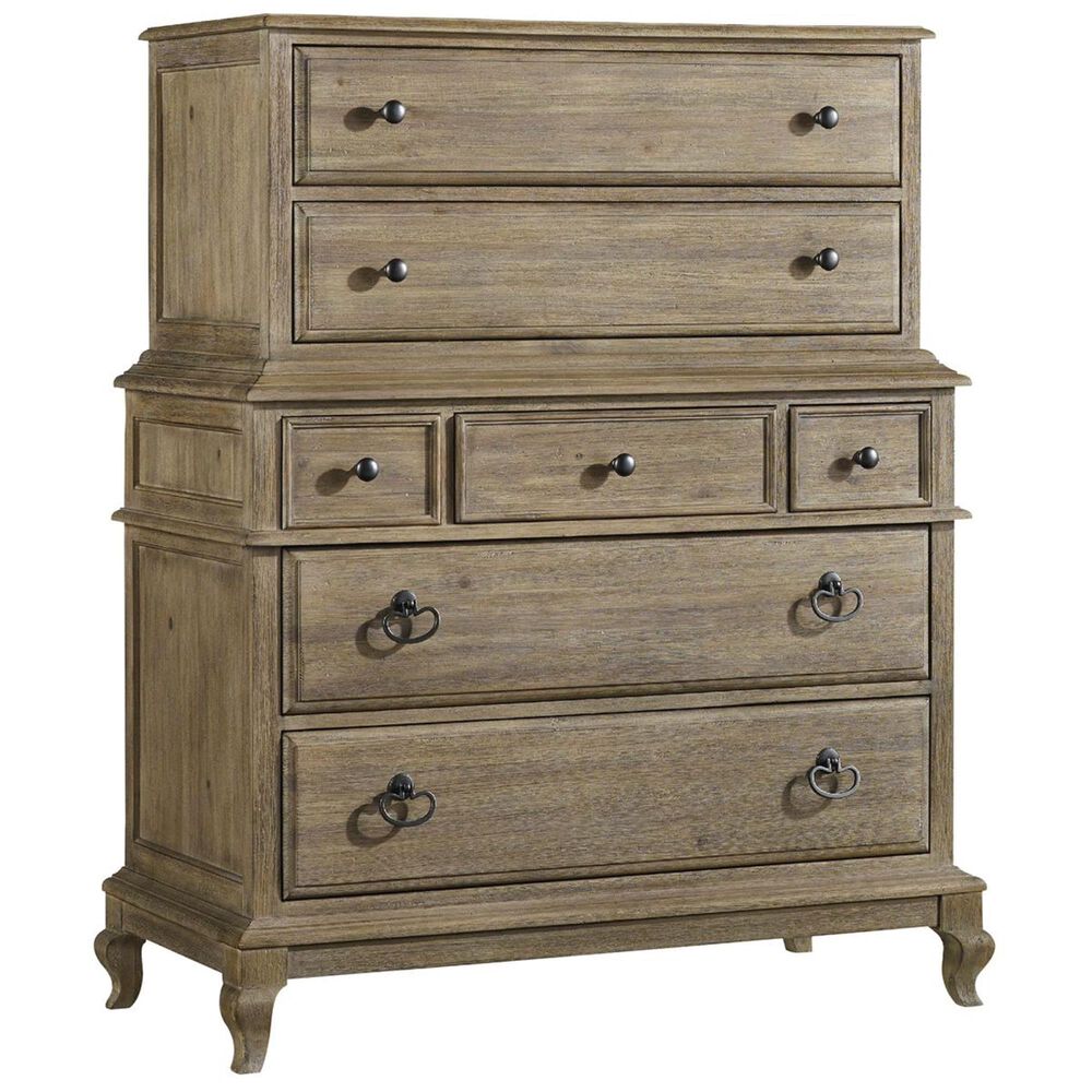 Hooker Furniture Corsica Chest on Chest in Light Natural, , large