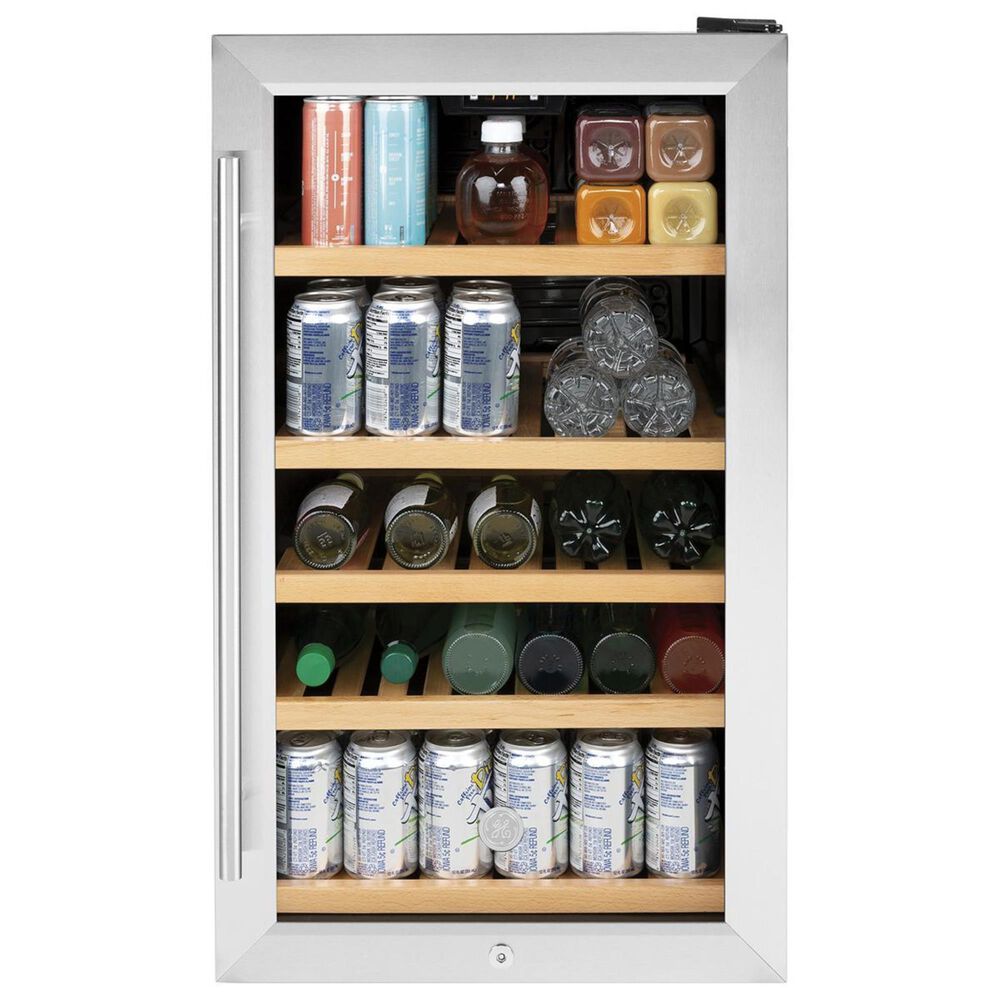 GE Appliances 19&quot; Beverage Center in Stainless Steel, , large