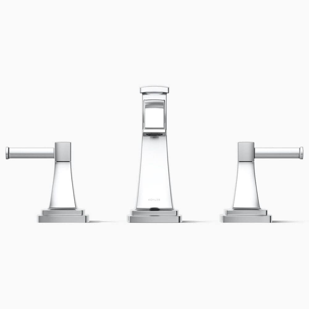 Kohler Riff Widespread Bathroom Sink Faucet in Polished Chrome, , large