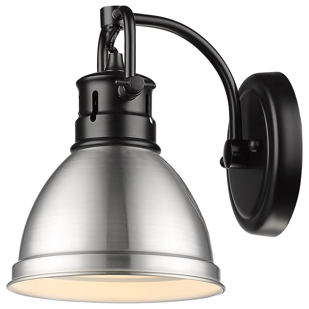 Golden Lighting Duncan 1-Light Bath Vanity in Matte Black, , large