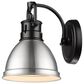 Golden Lighting Duncan 1-Light Bath Vanity in Matte Black, , large