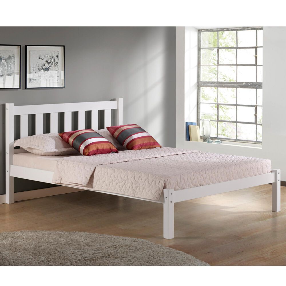 Timberlake Poppy Full Platform Bed in White, , large
