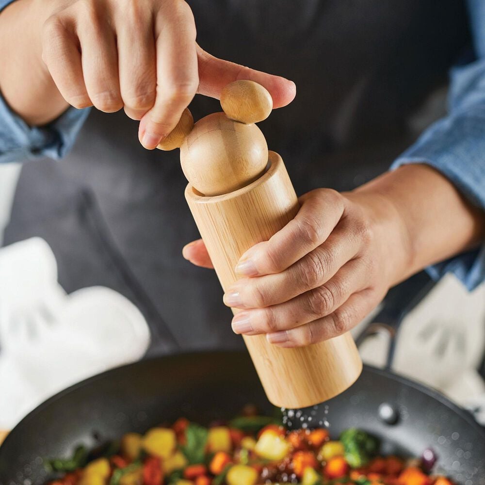 Meyer Monochrome 2-Piece Bamboo Salt and Pepper Grinder in Brown, , large