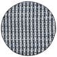 Safavieh Montauk Southwestern 4" Round Ivory, Blue and Black Area Rug, , large