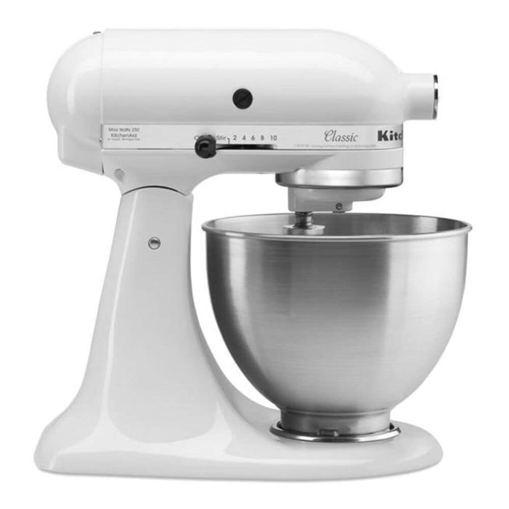 KitchenAid White 4.5-quart Classic Tilt-head Stand Mixer - Bed