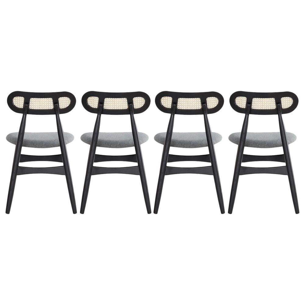 Dayton Colbert Side Chair in Black and Natural &#40;Set of 4&#41;, , large