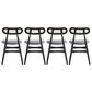 Dayton Colbert Side Chair in Black and Natural (Set of 4), , large