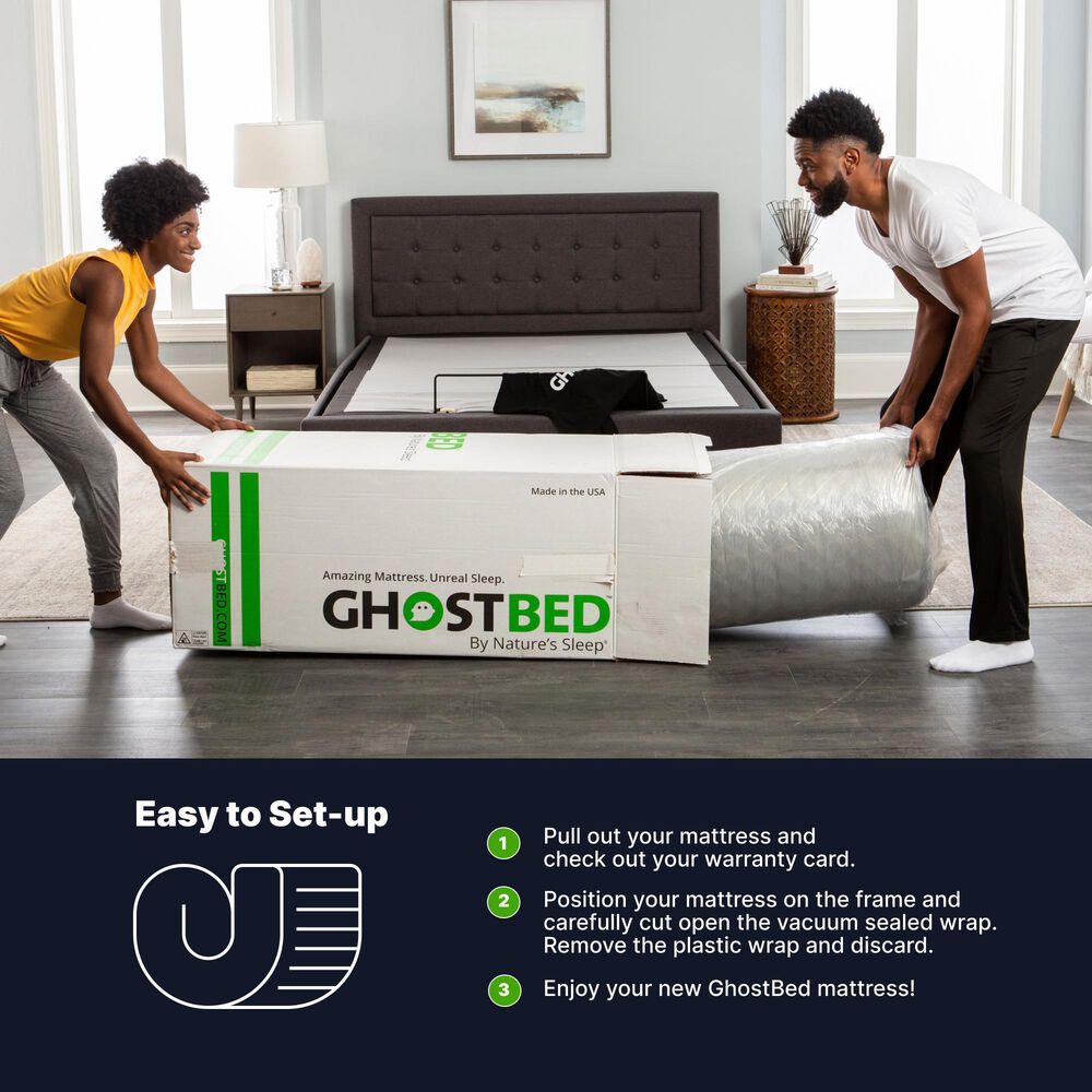 Hearth and Haven GhostBed Medium Memory Foam Twin XL Mattress, , large
