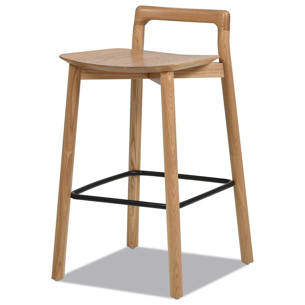 Jennifer Taylor Home Sven 26.5" Counter Stool in Natural Blonde and Black, , large