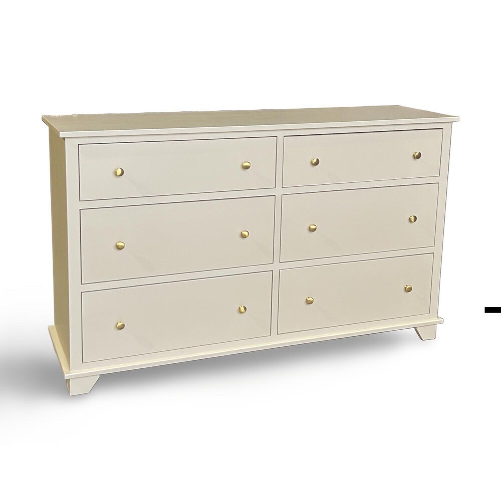 Archbold Furniture Company Portland 6-Drawer Dresser in Sand Dollar and Golden Pecan, , large