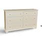 Archbold Furniture Company Portland 6-Drawer Dresser in Sand Dollar and Golden Pecan, , large
