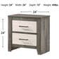 Crown Mark Rhett 5-Piece Queen Platform Bedroom Set in Gray and White, , large