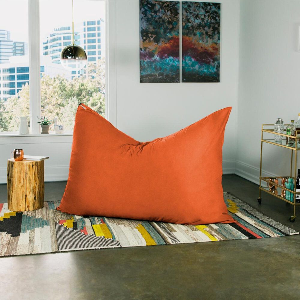 Jaxx 5.5' Pillow Bean Bag Pillow in Mandarin, , large