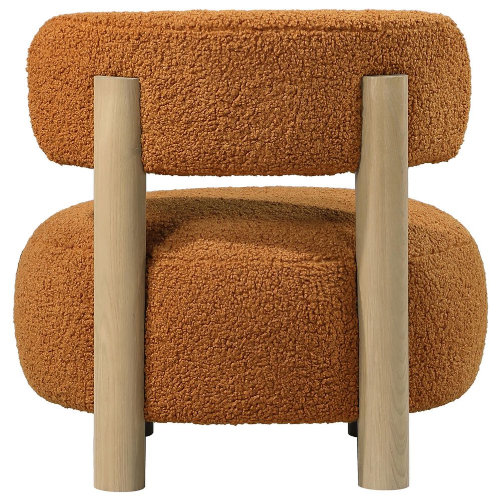 Coaster Zonie Barrel Back Accent Chair in Orange, , large