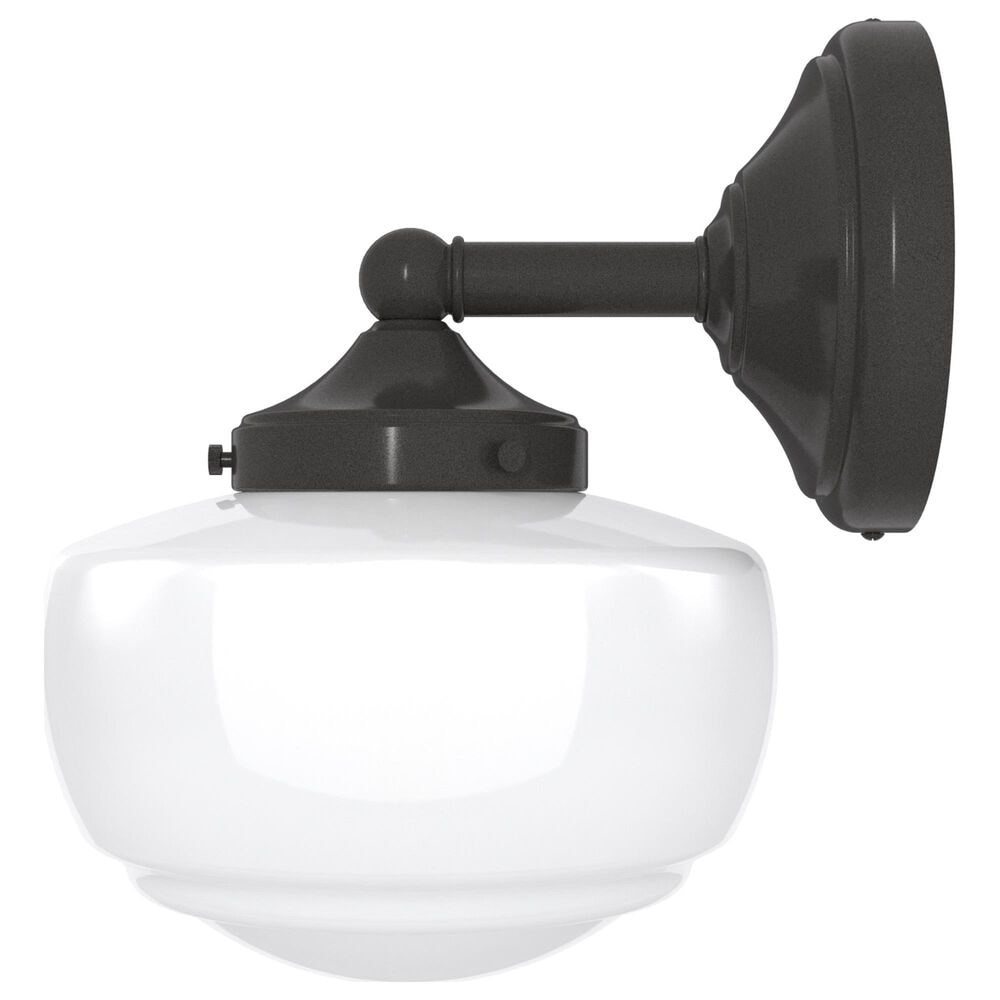 Hunter Saddle Creek 1-Light Sconce with White Shade in Noble Bronze, , large