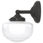 Hunter Saddle Creek 1-Light Sconce with White Shade in Noble Bronze, , large