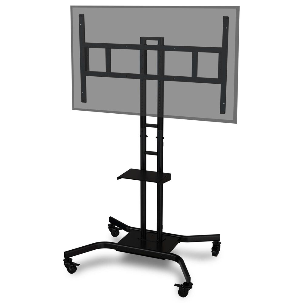 Storm Shell Indoor/Outdoor Rolling Cart with Shelf in Black, , large