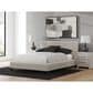 Ashley Zuraleus Queen Upholstered Platform Bed with Two Nightstands in Matte White, , large