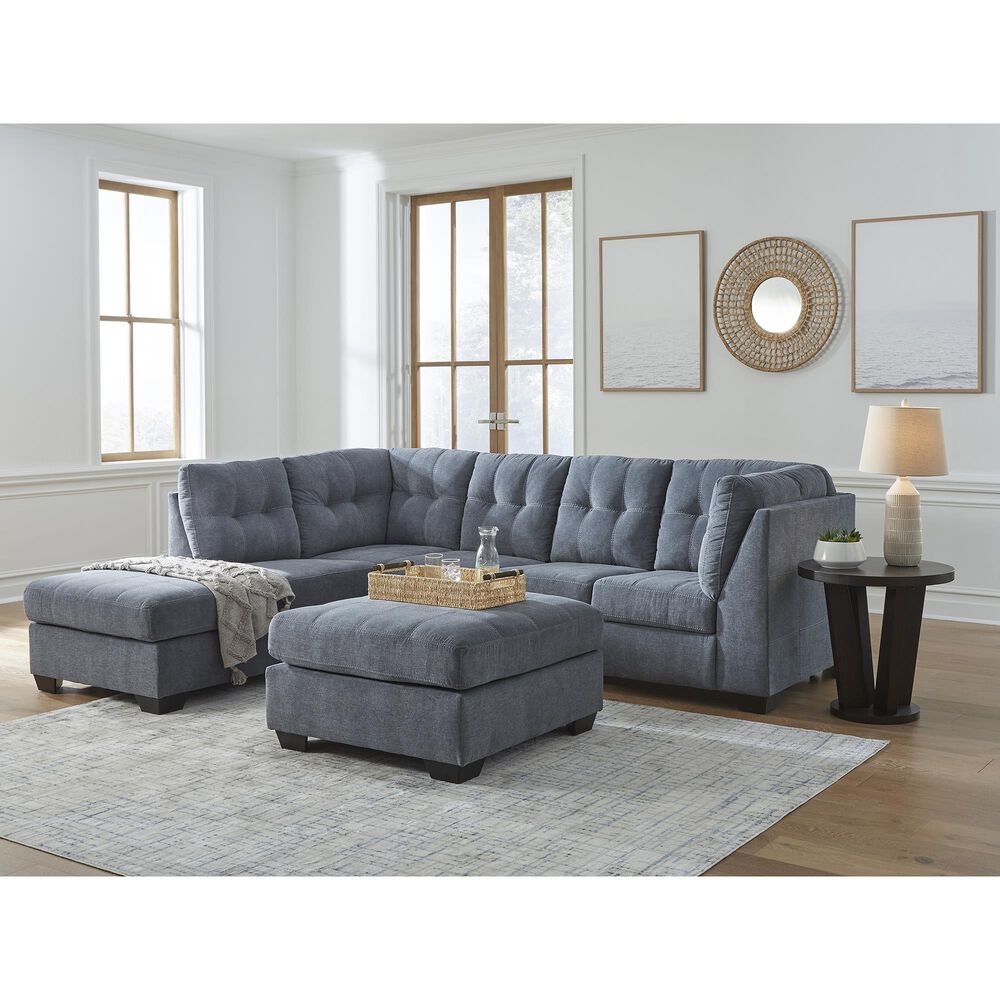Ashley Marelton 2-Piece Left Facing Sectional with Chaise in Denim, , large
