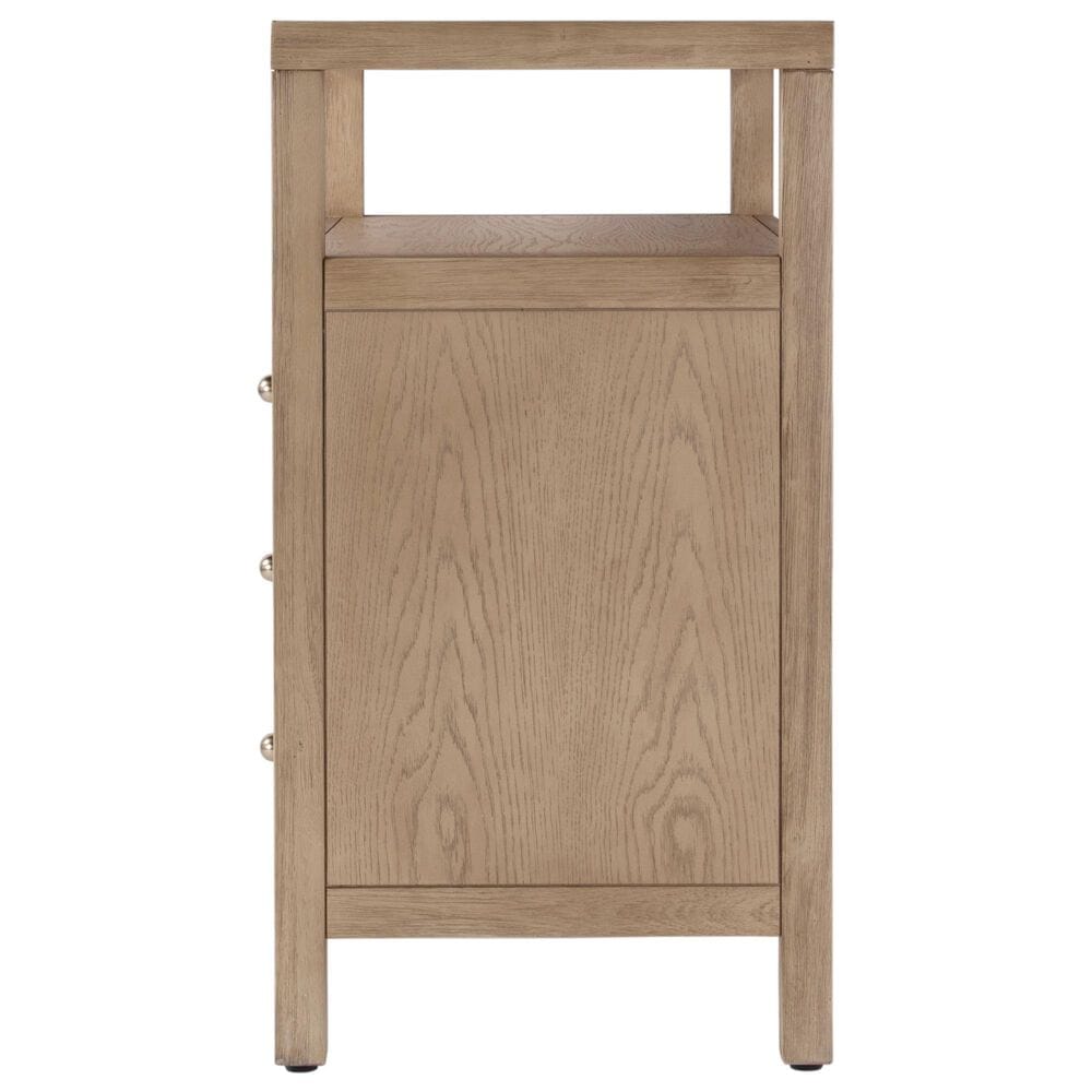 Butler Specialty Company Nora 3-Drawer Nightstand in Light Oak, , large