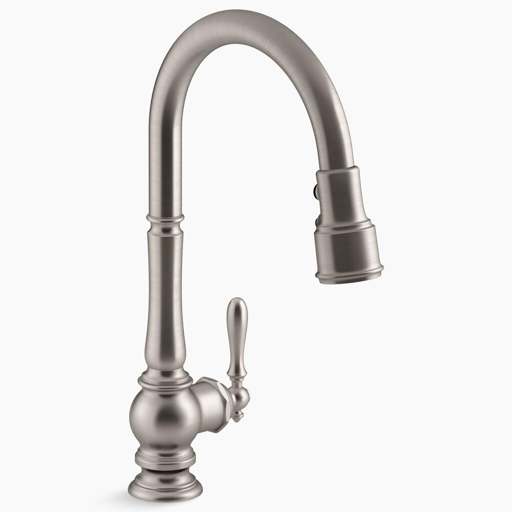 Kohler Artifacts Pull-Down Kitchen Sink Faucet in Vibrant Stainless, , large
