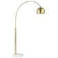 Renwil Daleela Floor Lamp in Plated Brushed Gold and White, , large