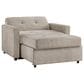 Steve Silver Convertible Sleeper Chair in Tan, , large