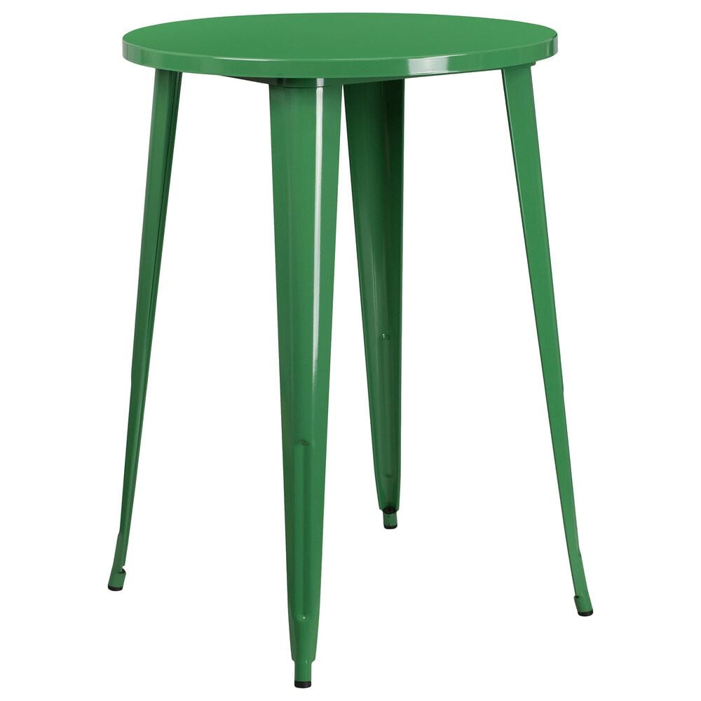 Flash Furniture 30" Round Bar Table in Green, , large