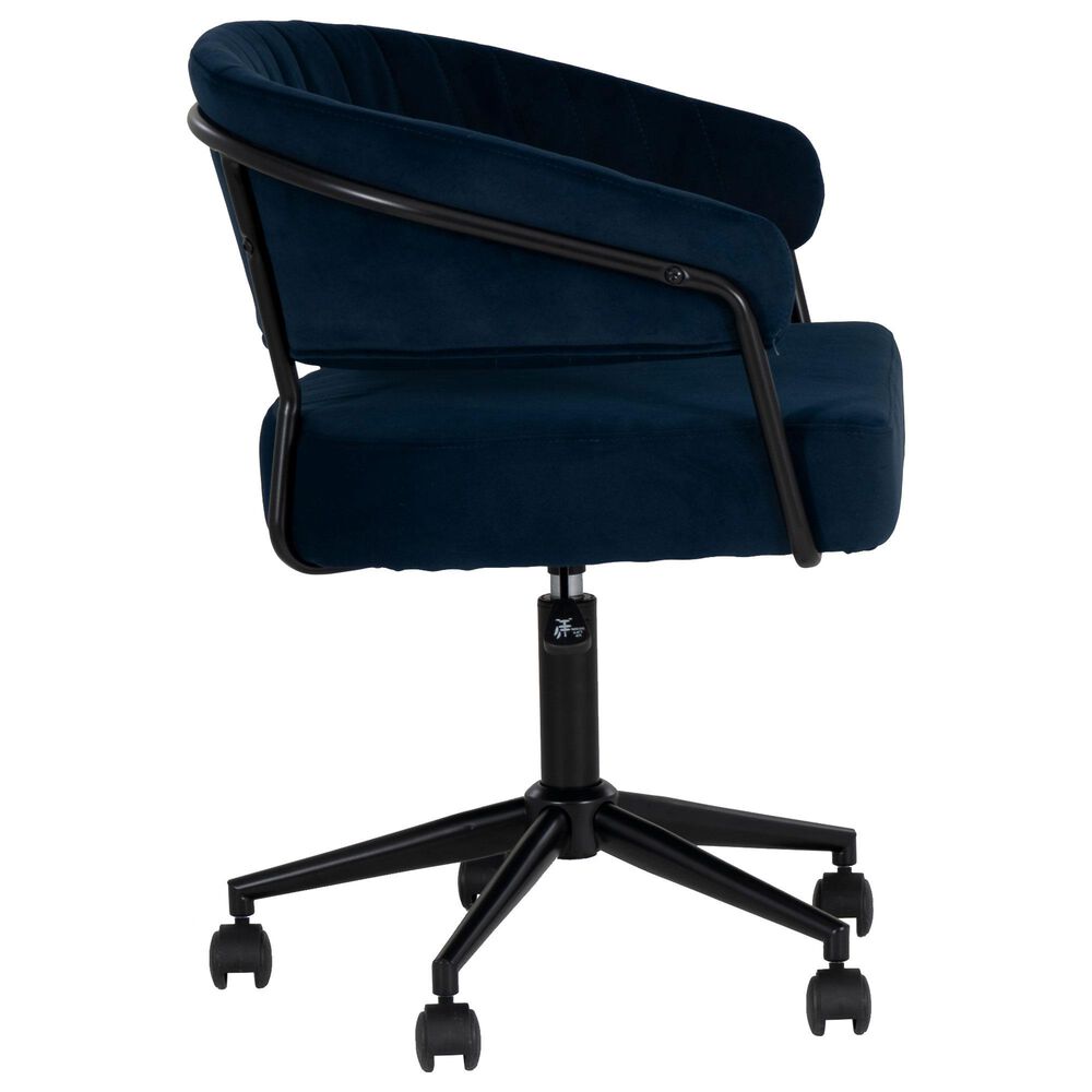Linon Home Decor Prestwick Office Chair in Navy, , large