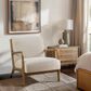 Hearth and Haven Novak Lounge Chair in Cream, , large