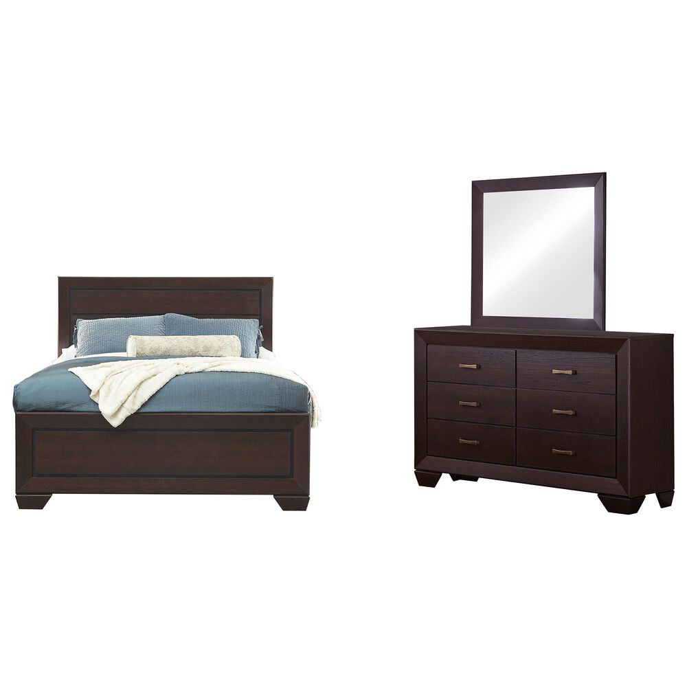 Pacific Landing Kauffman 3 Piece Queen Bedroom Set in Dark Cocoa, , large