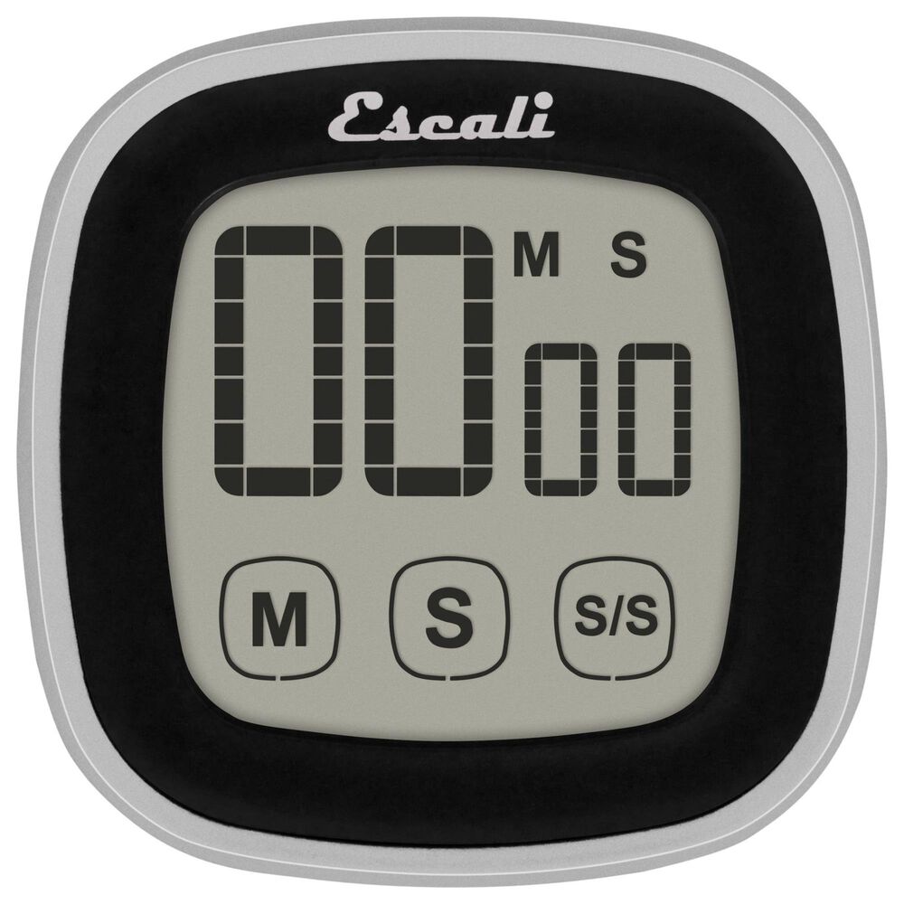 Kitchen Supply Touch Screen Digital Timer in Black and Silver, , large