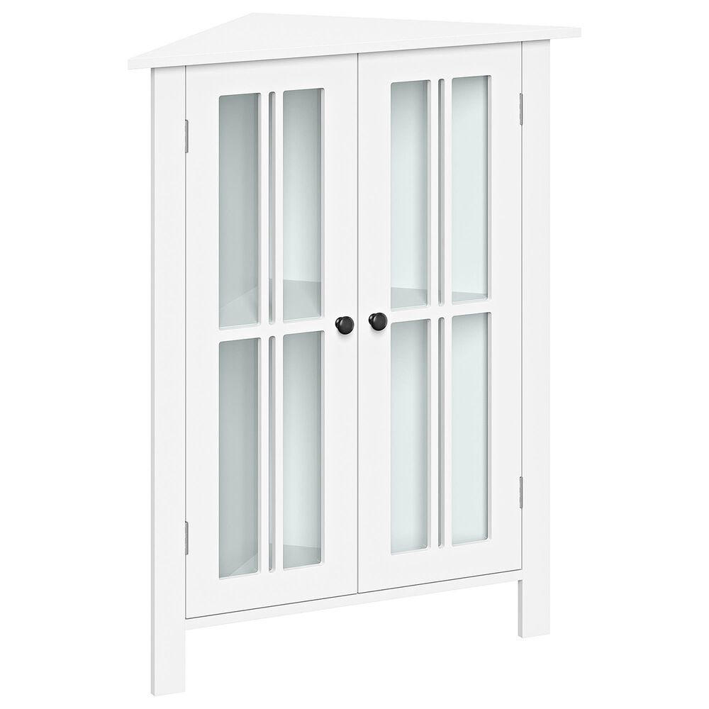 RiverRidge Home Danbury 2-Door Corner Bathroom Cabinet in White, , large