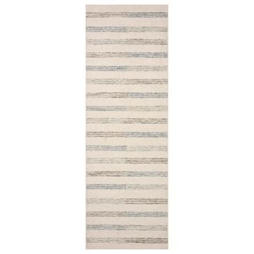 Chris Loves Julia x Loloi Chris 2" x 5" Ivory and Slate Area Rug, , large