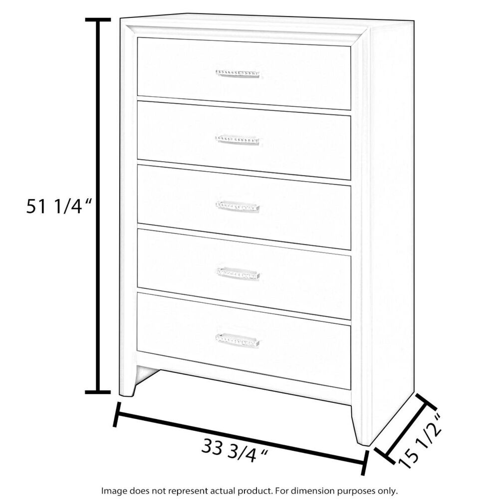 Ashley Wynnlow 5-Drawer Chest in Gray, , large