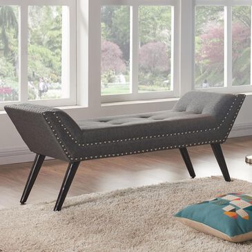 Blue River Porter Ottoman Bench in Charcoal and Espresso, , large