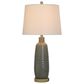 Flair Industries 30" Ceramic Table Lamp with USB Ports in Gray Washed, , large