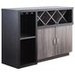 Furniture of America Landers Wine Cabinet in Gray and Dark Taupe, , large